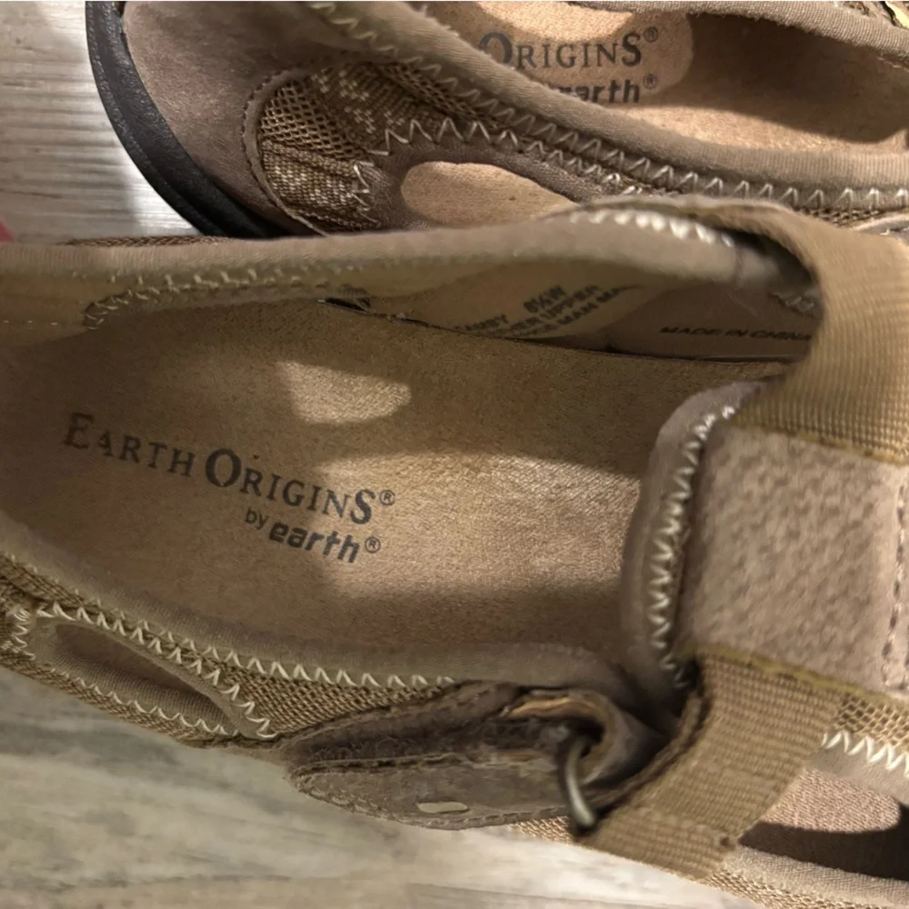 Earth Origins Camby Tan Hiking Shoes Sandals Womens Size 8.5 Walking Comfort - Picture 2 of 7